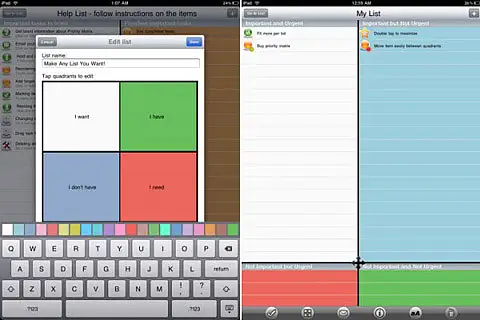 priority matrix 30 Useful iPad Apps for Business & Presentation
