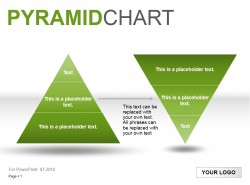 金字塔之绿色图示 | PPT设计教程网