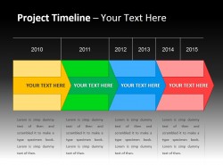 项目时间表与彩色时间轴 | PPT设计教程网