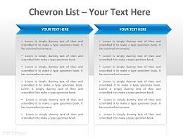 Chevron公司列表两部分PPT模板下载