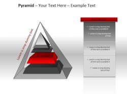 透明分层金字塔PPT模板下载 | PPT设计教程网