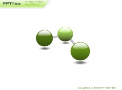 三个串联的3d立体小球PPT素材下载 | PPT设计教程网