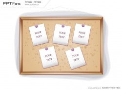 通知栏留言板PPT模板下载