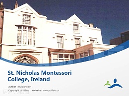 St. Nicholas Montessori College, Ireland powerpoint template download | 爱尔兰圣尼古拉斯蒙特索瑞学院PPT模板下载