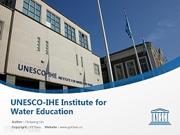 UNESCO-IHE Institute for Water Education powerpoint template download | 荷兰联合国教科文组织国际水教育学院PPT模板下载