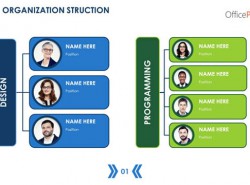 公司人事组织架构PPT模板