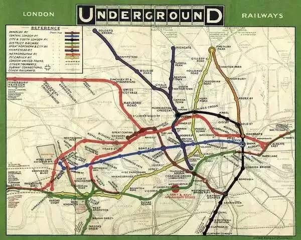 1908年的伦敦地图
