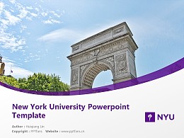 New York University Powerpoint Template Download | 紐約大學PPT模板下載