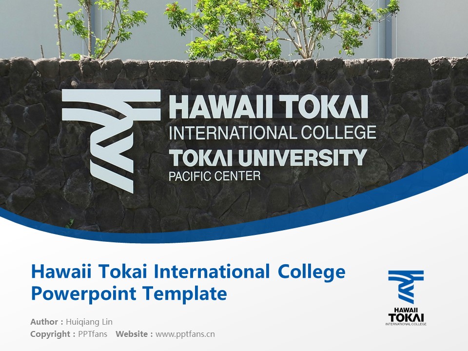 hawaii tokai international college powerpoint template download