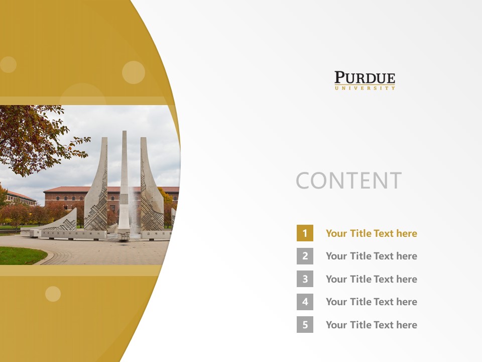 Purdue University,West Lafayette Powerpoint Template Download 美国普渡大学
