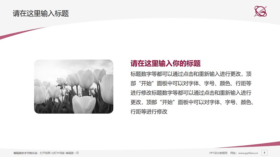台湾世新大学PPT模板下载_幻灯片预览图5