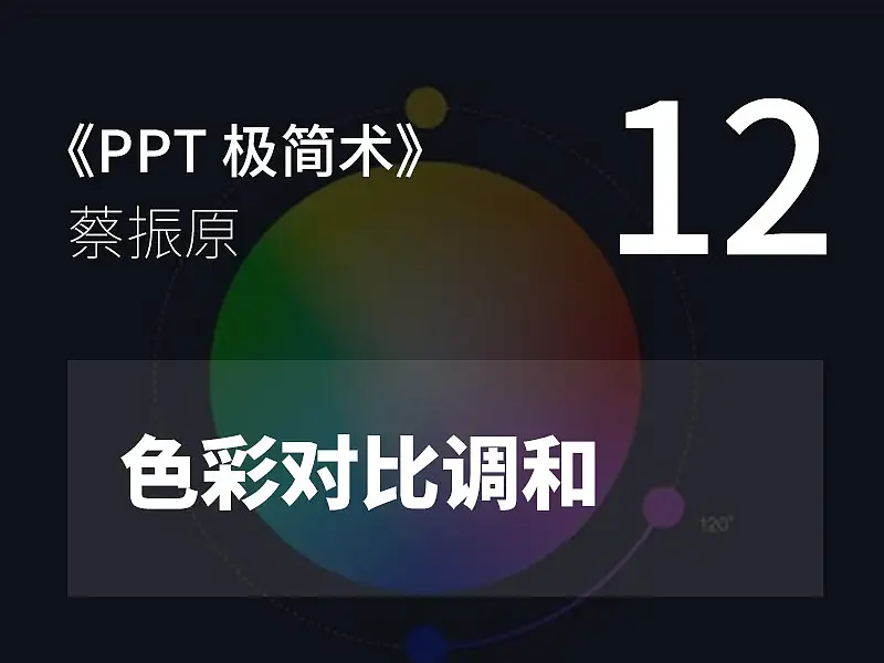 PPT极简术视频教程（12）：色彩对比调和