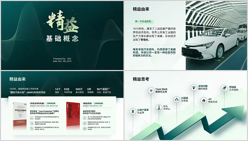 我?guī)妥x者做了一份綠色PPT，同事：尾頁(yè)的3D箭頭，絕了！