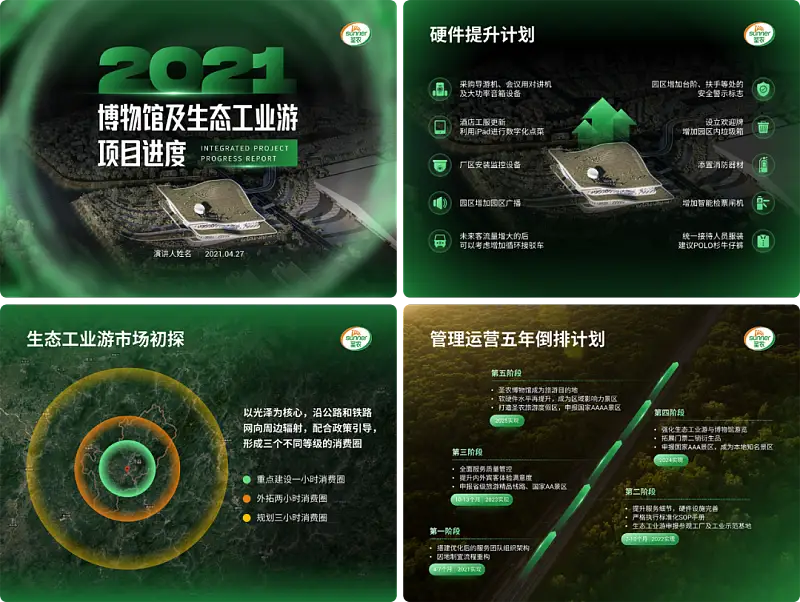 4∶3就是土？这份博物馆PPT的地图页，简直太高级了！