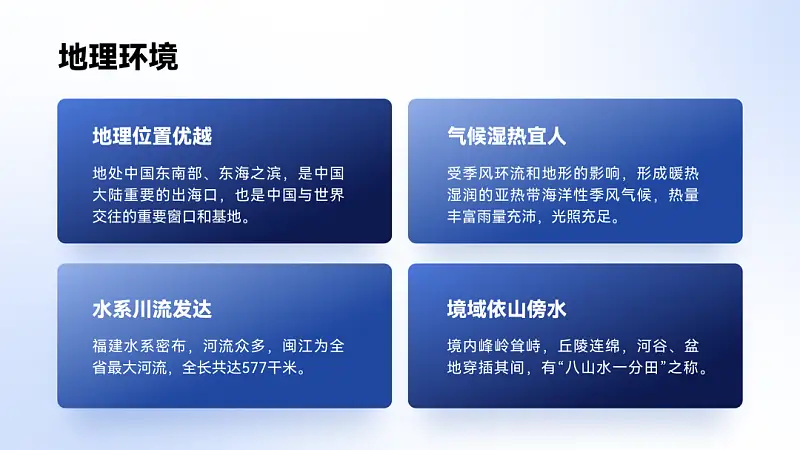 我?guī)椭蹙W(wǎng)友，改了一份福建政府的PPT！地圖頁超逼格！