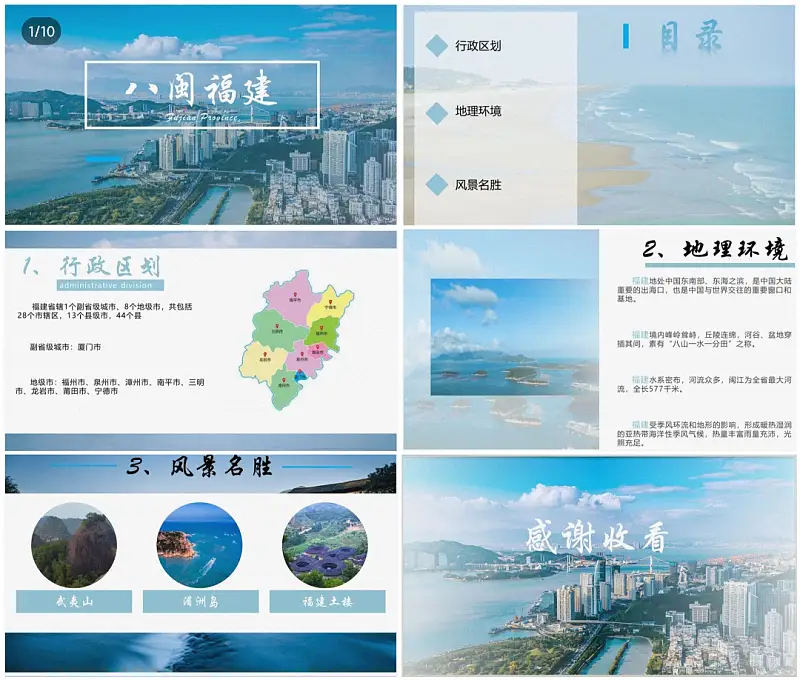 我帮知乎网友，改了一份福建政府的PPT！地图页超逼格！