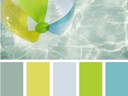 PPT配色之冰爽一夏
