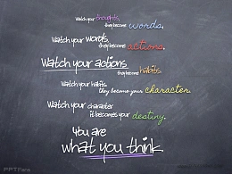 有趣的黑板粉笔字模拟效果