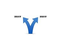 一分二，分叉，生长，箭头