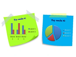 贴纸,便利贴,提醒帖,自由胶布,墙纸,柱形图,柱状图,饼图,数据显示
