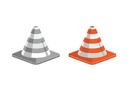 路障,雪糕筒,提示,危险,施工,修路,2