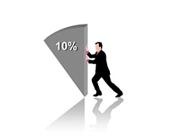 饼图,立体,商务,人,小人,推