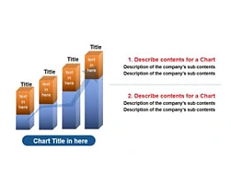 上升,柱状图,立体,箭头