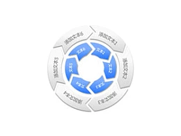 构成,商务,结构,6,6方面,核心,圆圈,逻辑图示,重点,箭头,方向,循环