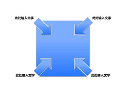 箭头,正方形,朝内,焦点,方向,目标