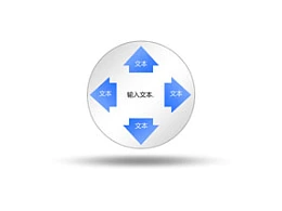 4,圆圈,箭头,发散,压力,外推,力量,大气压，相互作用力