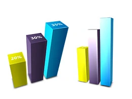 3D,图标,柱形图,数据图,数据,立体,柱子,3