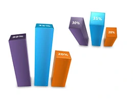 3D,图标,柱形图,数据图,数据,立体,柱子,3