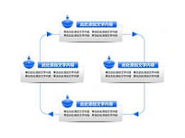 循环,箭头,小人,3D,立体,步骤,4