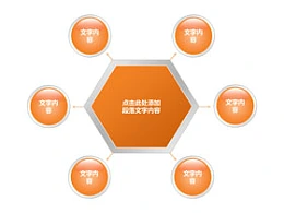 箭头,3D,立体,重点,核心,6,六角形,分散,分开,分布,小球,圆