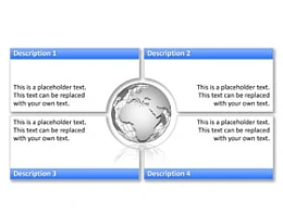 swot,4,地球,立体,水晶,3D,立体,并列,重点