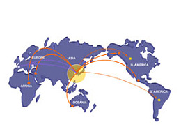 ppt地图,世界地图,矢量地图,可编辑地图,全球首都地图,各国关系,全球航线,世界物流运输