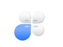 三维立体,3D,4,四叶草,4要点,突出,脱颖而出,鹤立鸡群