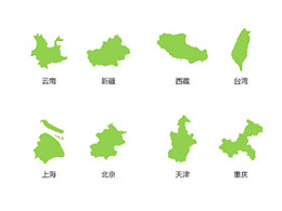 PPT地图,矢量地图,可编辑地图,云南省地图,新疆地图,西藏地图,台湾地图,上海地图,北京地图,天津地图,重庆地图
