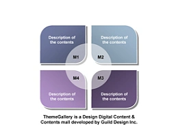数据,3D,立体,金属感,工业感,4,四象限,swot,4要点,4部分