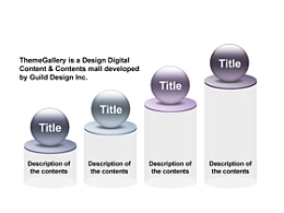 数据,3D,立体,金属感,工业感,4步骤,4阶段,要点,柱形图,小球,进阶,上升
