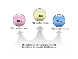 三对一渐变箭头PPT素材下载