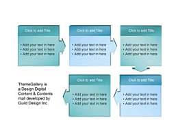 3D，立体,箭头,顺序,过程,流程