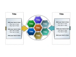 3D,立体,质感,箭头,总分,逻辑,组成部分,解析说明,六角形,圆形,方向