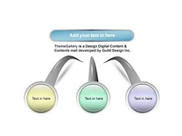 3D,立体,圆形,箭头,方向,小球,按钮,3,3部分