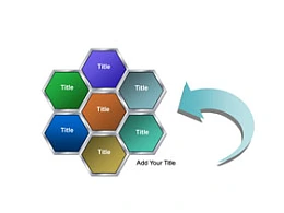 3D,立体,箭头,六边形,6,总分,金属质感,箭头,指向