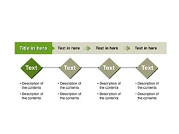 3D,立体,4部分,4,箭头,步骤,要点