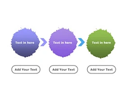 3要点,流程,顺序,箭头,步骤,递进,箭头,个性,水墨,毛边