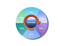 3D,水晶,3部分,总分,小球,立体球,箭头,循环,饼图,转盘,抽奖,6部分,6要点
