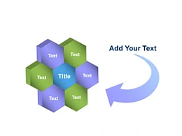 3D,水晶,立体,7部分,箭头,蜂窝,方块