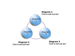 3D,立体,3部分,步骤,3要点,循环,按钮,图标
